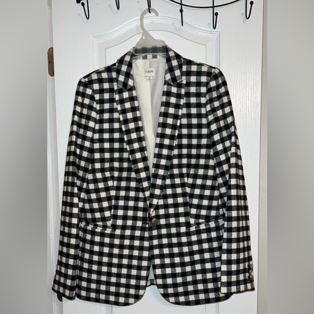 J Crew plaid blazer size Medium NWOT
